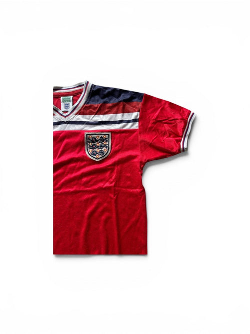 England 1982 Away red shirt (Large) - Premium Second Hand